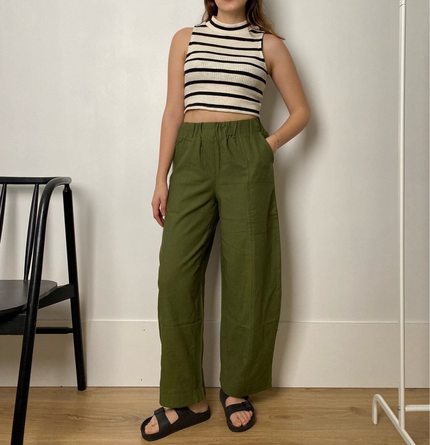 Summer Keten Pant Haki